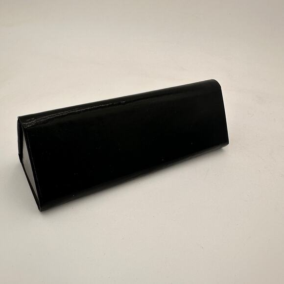 Saki Black Leather Sunglasses Eyeglasses Case - Picture 5 of 7